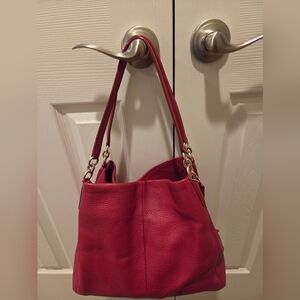 Coach elegant Red Leather Handbag